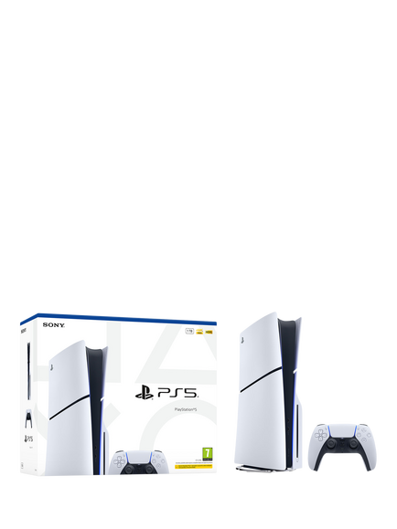 PlayStation 5 (Model Group - Slim) Console with DualSense Controller, White