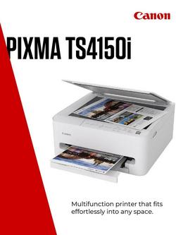 Canon PIXMA TS4150i All-in-One Wireless Wi-Fi Printer, White - view 2, White