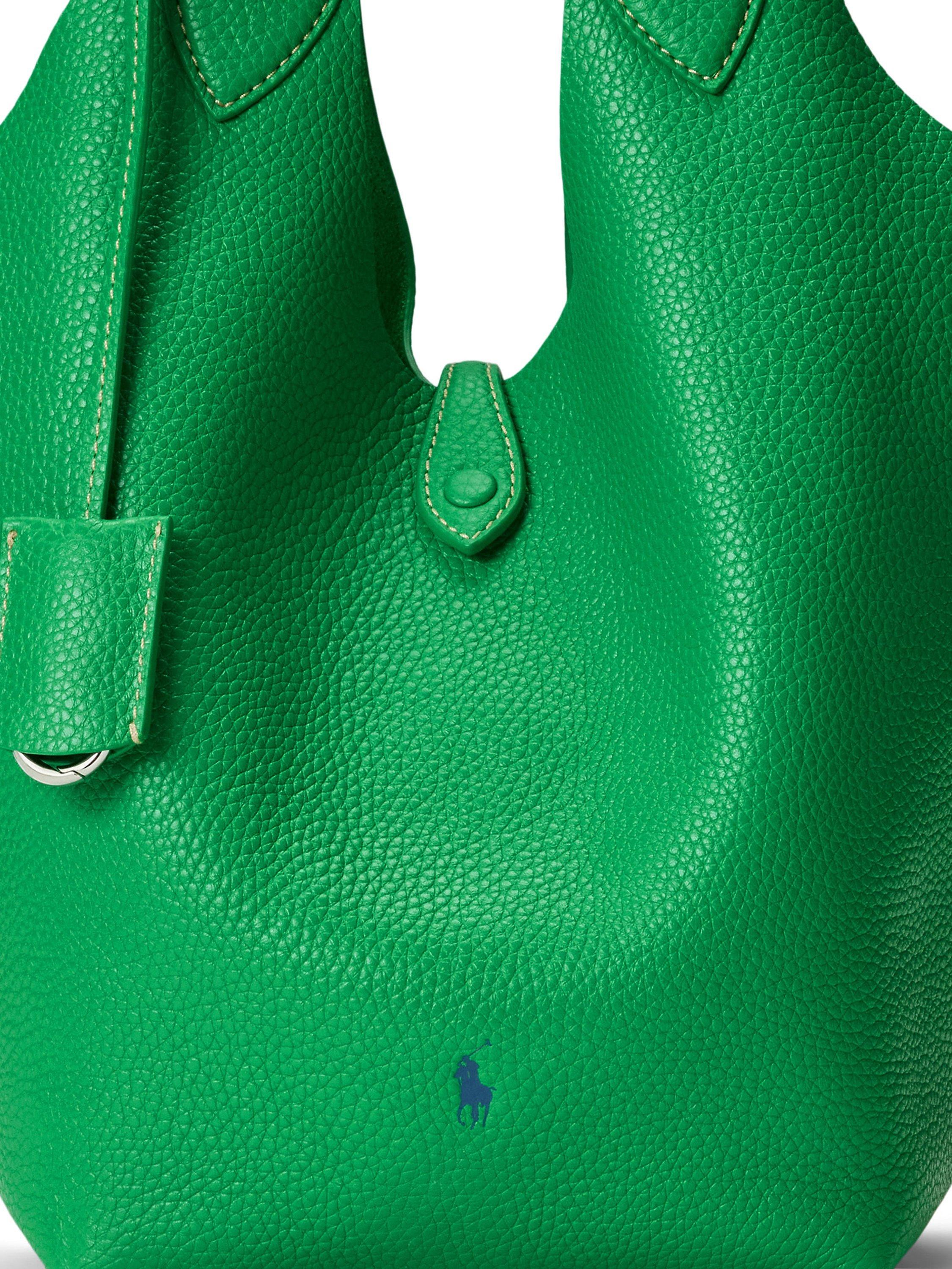 Product image 5 of 7, which shows Polo Ralph Lauren Polo Play Medium Leather Tote Bag, Parrot