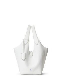 Polo Ralph Lauren Polo Play Medium Leather Tote Bag, Paper