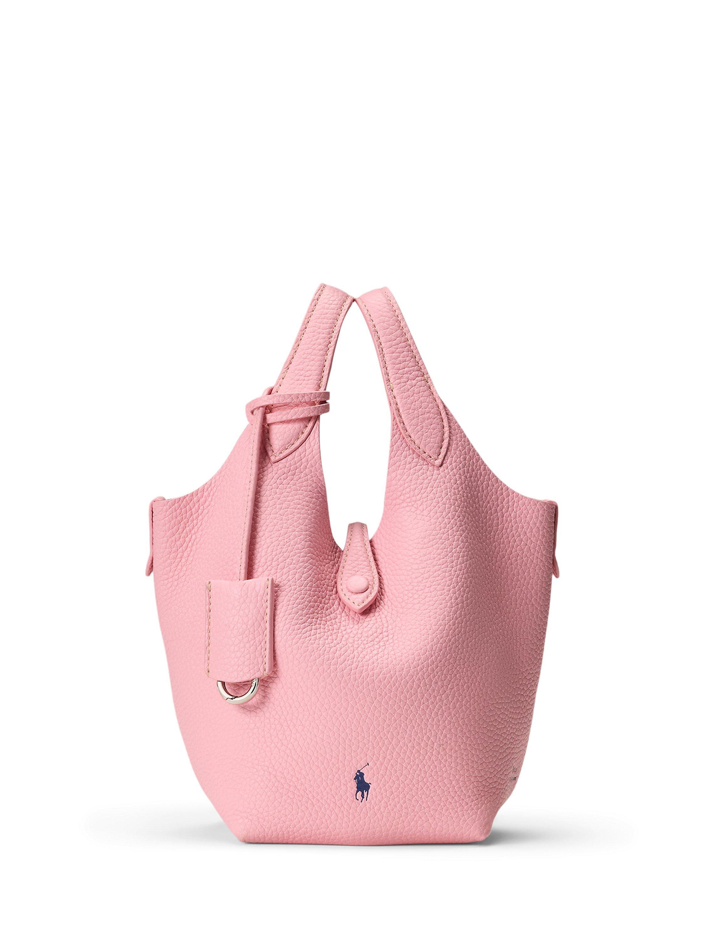 Polo Ralph Lauren Polo Play Small Leather Crossbody Tote Bag