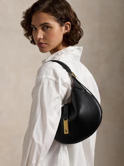 Polo Ralph Lauren Polo ID Small Leather Shoulder Bag - view 2, Black