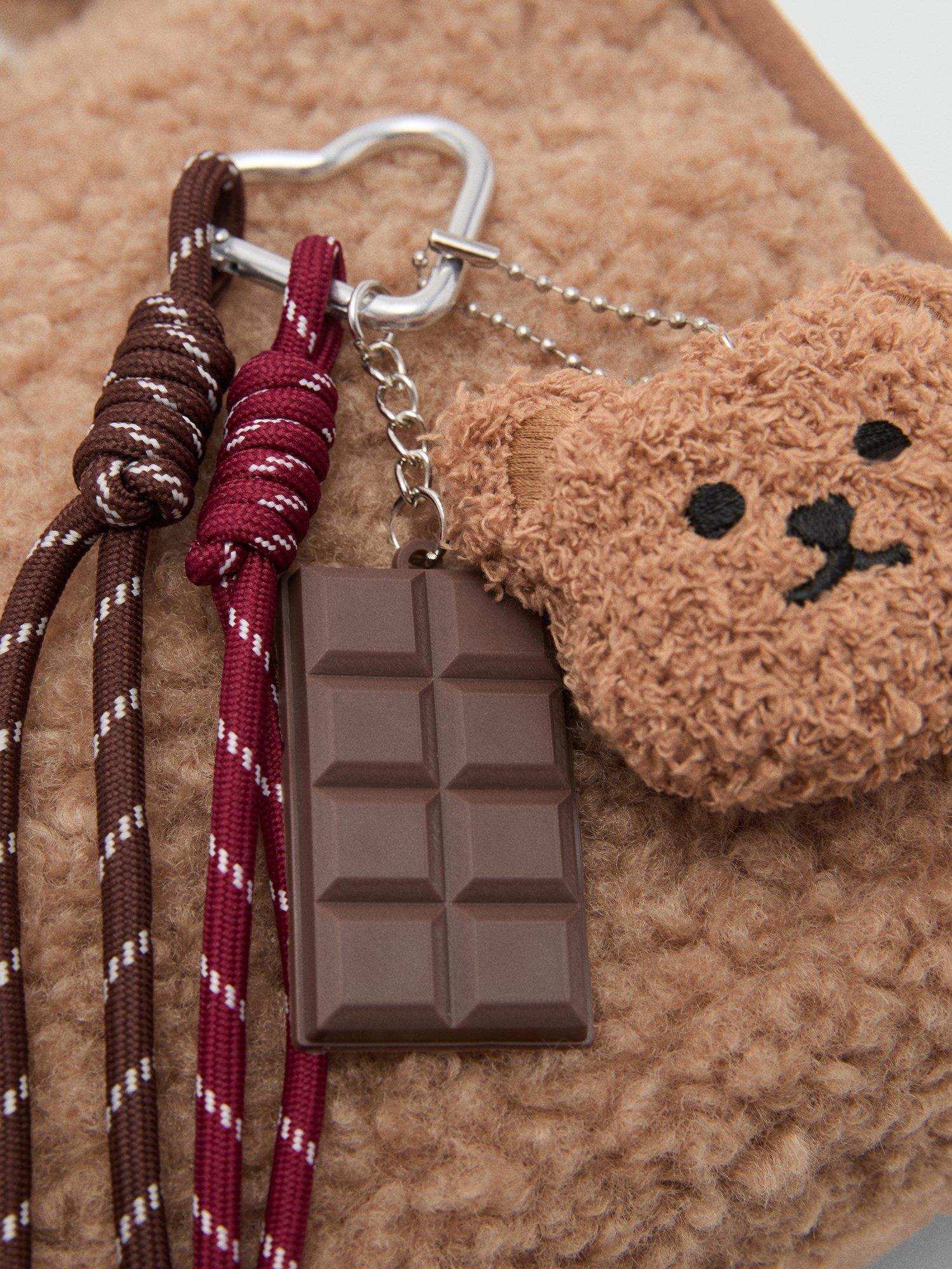 Product image 3 of 5, which shows Mango Carol Textured Tote Bag, Medium Brown