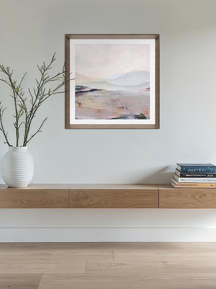 Brookpace Lascelles 'Horizon' Abstract Framed Print, 64 x 64cm, Multi - view 2, Multi