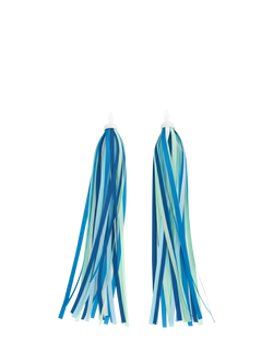 BOLDCUBE Scooter Handlebar Ribbon Streamers, Blue