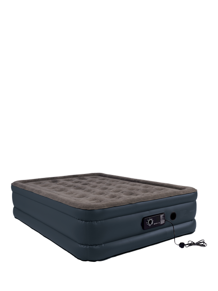 Vango Blissful Self-Inflating Flocked Double Airbed, Dark Grey, Dark Grey
