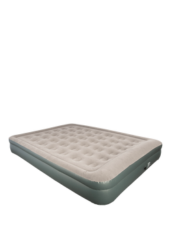 Vango Hi Rise Double Flocked Airbed, Dark Grey, Dark Grey