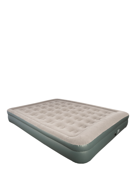 Vango Hi Rise Double Flocked Airbed, Dark Grey, Dark Grey