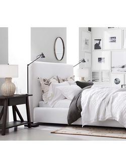 Pottery Barn Anders Large Fluted Terracotta Table Lamp, White - view 2, White