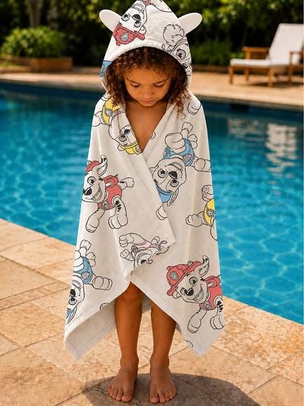 Brand Threads Paw Patrol Hooded Towel, Multi