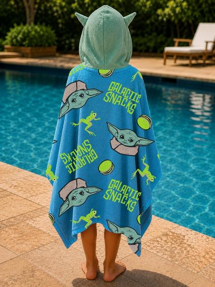 Brand Threads Star Wars The Mandalorian Hooded Towel - view 2, Multi