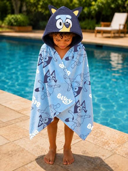 Brand Threads Bluey Hooded Towel, Multi