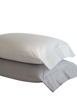 Pottery Barn Classic 400 Thread Count Combed Organic Cotton Standard Pillowcases, Set of 2, White - view 2, White