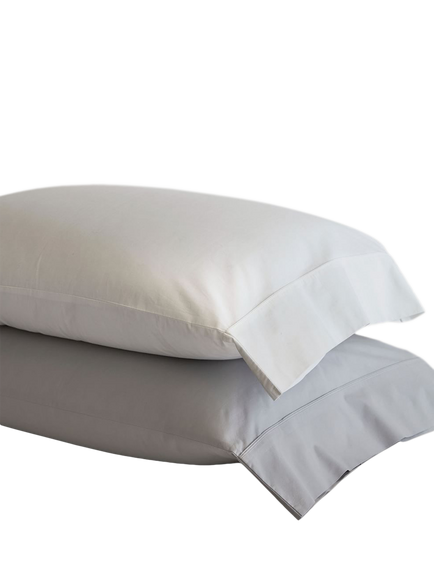 Pottery Barn Classic 400 Thread Count Combed Organic Cotton Standard Pillowcases, Set of 2, White - view 2, White