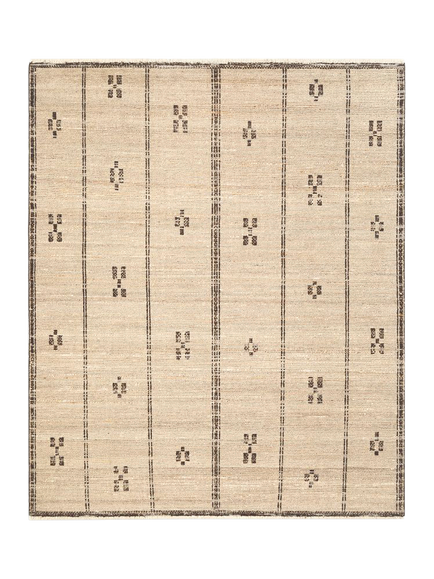 Pottery Barn Calliope Pure Wool Rug, Flax Black, Flax Black