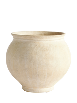 Pottery Barn Artisan Studio Short Earthenware Vase, 23cm, Natural, Natural