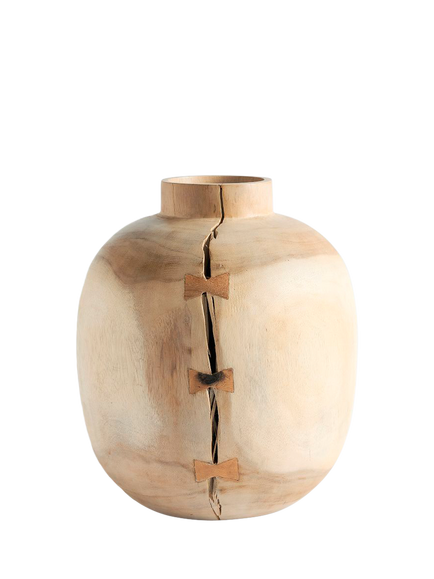 Pottery Barn Butterfly Joint Vase, Large, Natural, Neutral
