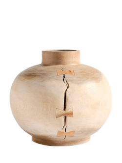 Pottery Barn Butterfly Joint Vase, Medium, Natural, Neutral
