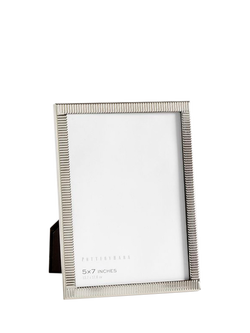 Pottery Barn Maeve Textured Metal Photo Frame, Silver, Silver