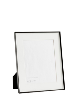 Pottery Barn Stowe Metal Photo Frame & Mount, Black, Black