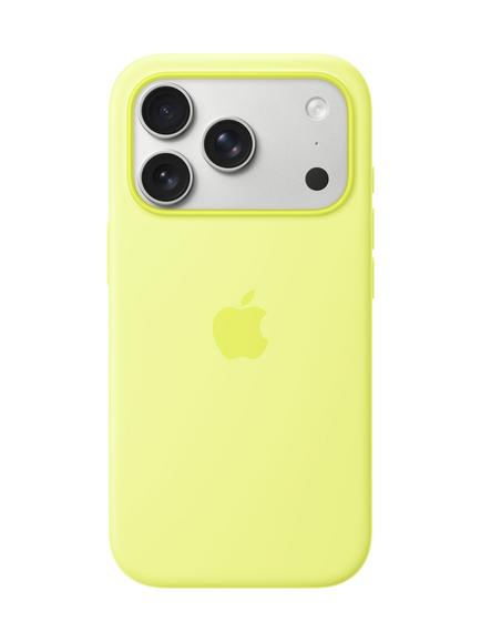 Apple iPhone 17 Pro Silicone Case with MagSafe, Neon Yellow