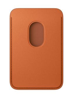 Apple iPhone FineWoven Wallet with MagSafe - view 2, Fox Orange