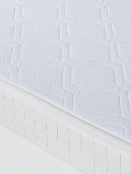 Classic Sprung Cotbed Mattress - view 2, White