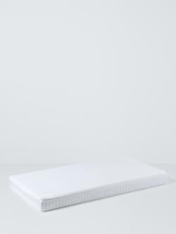 John Lewis Pocket Spring Cot Mattress, 120 x 60cm, White