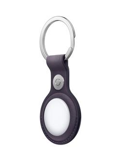 Apple AirTag FineWoven Keyring (2025) - view 2, Midnight Purple