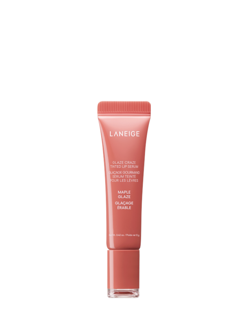 Product image 1 of 8, which shows LANEIGE Glaze Craze Tinted Lip Serum, Maple Glaze
