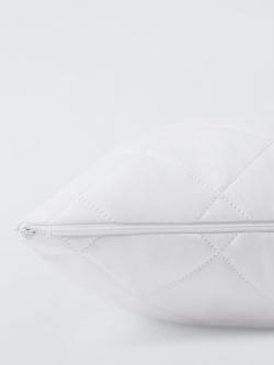 John Lewis Easycare Waterproof Standard Pillow Protector - view 2, White