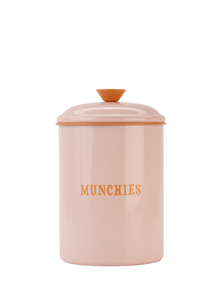Yvonne Ellen 'Munchies' Tin Storage Canister, 2.3L, Pink, Multi