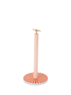 Yvonne Ellen Shell Kitchen Towel Holder, Pink/Gold, Multi