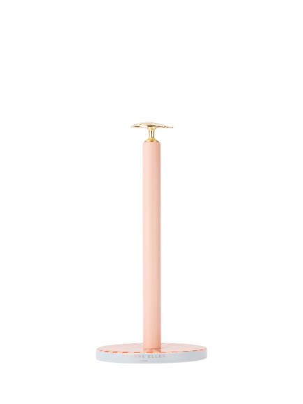 Yvonne Ellen Shell Kitchen Towel Holder, Pink/Gold - view 2, Multi