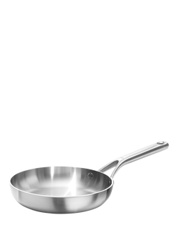 OXO Mira Stainless Steel Uncoated Frying Pan, 20cm, Stainless Steel