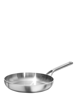 OXO Mira Stainless Steel Uncoated Frying Pan, 30cm, Stainless Steel