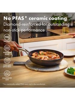 OXO Professional Hard Anodised Aluminium Ceramic Non-Stick Pan Set, 6 Piece - view 2, Black