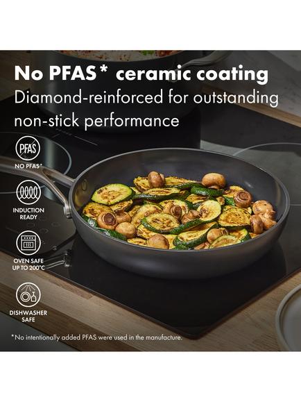 OXO Professional Hard Anodised Aluminium Ceramic Non-Stick Frying Pan Set, 2 Piece - view 2, Black