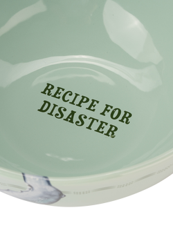 Yvonne Ellen Whale 'Recipe for Disaster' Stoneware Mixing Bowl, Green - view 2, Multi