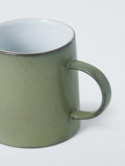 John Lewis Potters Stoneware Mug, 380ml, Avocado - view 2, Avocado