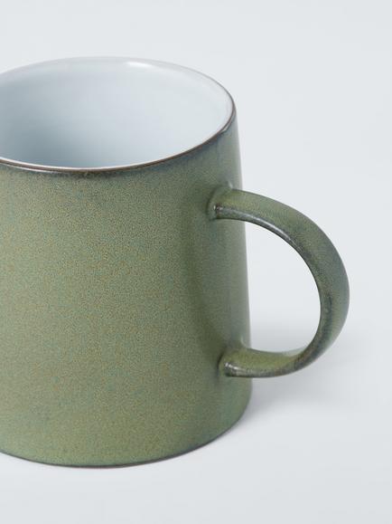 John Lewis Potters Stoneware Mug, 380ml - view 2, Avocado