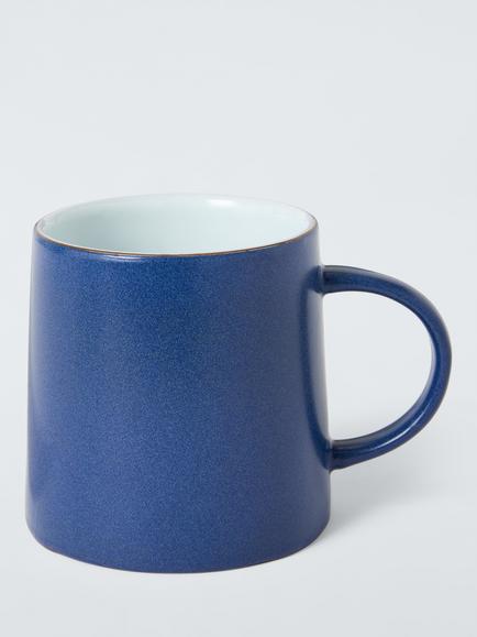 John Lewis Potters Stoneware Mug, 380ml, Indigo