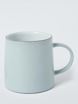 John Lewis Potters Stoneware Mug, 380ml, Nordic Blue, Nordic Blue