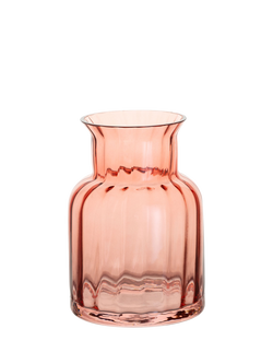 Dartington Crystal Jones Glass Vase, H15cm, Russet, Russet