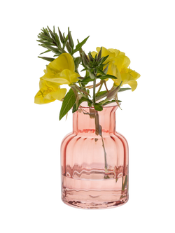 Dartington Crystal Jones Glass Vase, H15cm, Russet - view 2, Russet