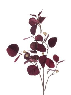 Floralsilk Artificial Eucalyptus Spray, H81cm, Red, Multi