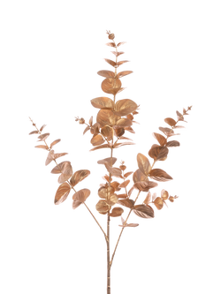 Floralsilk Artificial Metallic Eucalyptus Spray, H80cm, Multi