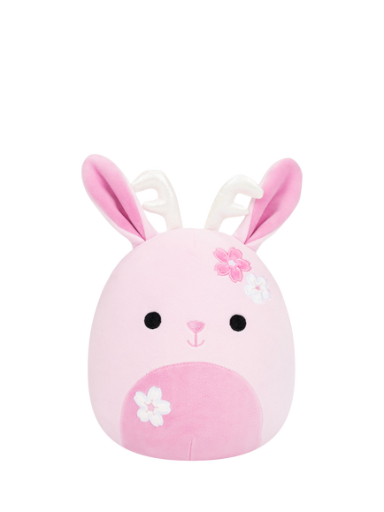 Squishmallows Akiyo the Jackalope 7.5" Plush Soft Toy, Pink, Multi