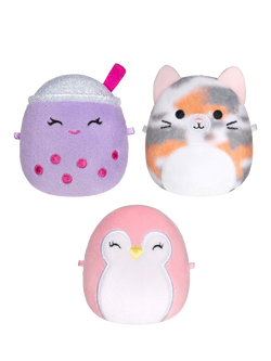 Micromallows 2.5" Plush Soft Toys, Pack of 3 - view 2, Multi