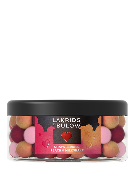 LAKRIDS BY BÜLOW Mixed Love Strawberry, Peach & Milkshake Chocolate Coated Liquorice, 515g, Multi